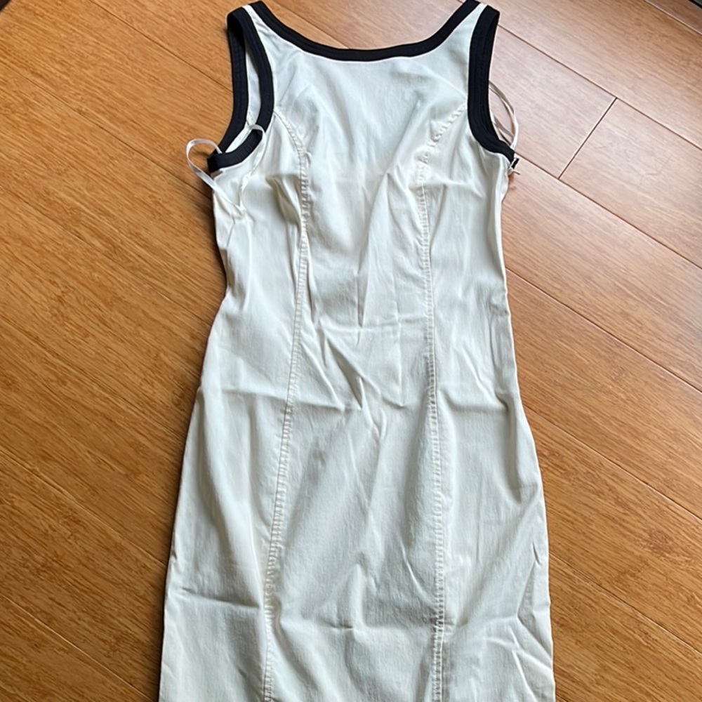Elegant Cream Sleeveless Dress